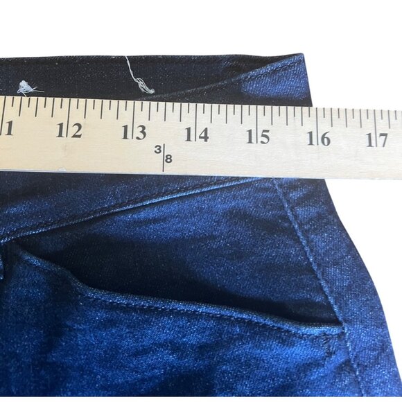 Loft Outlet Petite Trousers Dark Wash Denim Cotton Blend Size 12 Petite - Picture 13 of 15